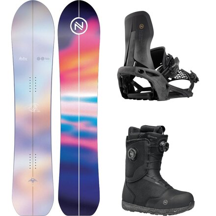 Mellow Snowboard + Supermatic-Carbon Step-In Binding + Rift