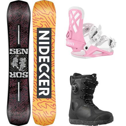 Sensor Snowboard + Rosa Binding + Kita Hybrid Boot - Women's