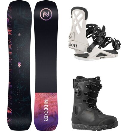 スノーボード Nidecker KITA Nidecker Venus Plus Snowboard + Rosa Binding + Kita Hybrid Boot