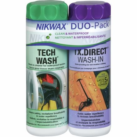 Nikwax - Tech Wash and TX Direct Wash-In Duo-Pack - 300mL - One Color