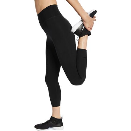 Nike - One Luxe Crop Tight - Women's - Black/Clear