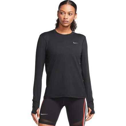 Nike - Element Crew Top - Women's - Black/Reflective Silver
