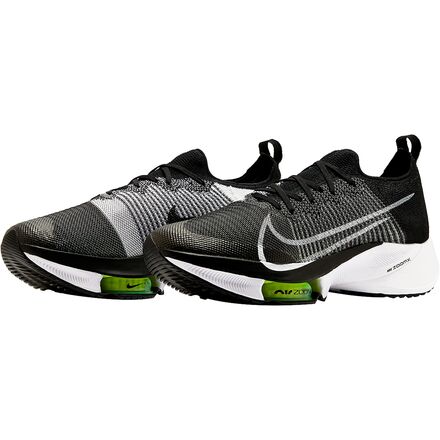 Nike - Air Zoom Tempo Next Percent Flyknit Running Shoe - Men's - Black/White-Volt