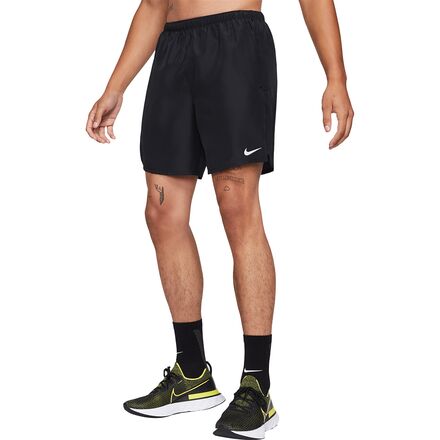 Nike - Dri-Fit 7in Brief Challenger Short - Men's - Black/Reflective Silver