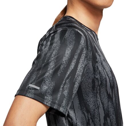 Nike - Miler Short-Sleeve Print Wild Run Shirt - Men's - Black