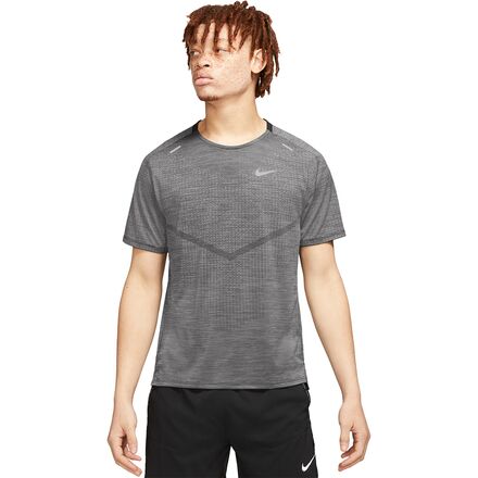 Nike - Techknit Ultra Short-Sleeve Shirt - Men's - Black/Iron Grey/Reflective Silver