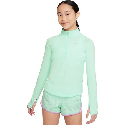 Nike - Dri-Fit Run 1/2-Zip Long-Sleeve Top - Girls' - Mint Foam