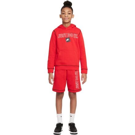Nike - Sportswear JDI Pullover Hoodie - Boys' - University Red/Black