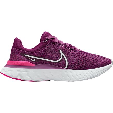 Nike - React Infinity Run FK 3 Shoe - Women's - Light Bordeaux/White/Pink Prime/Sangria