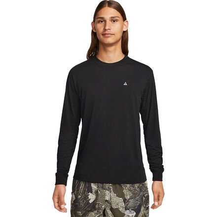 Nike - ACG Dri-Fit ADV Goat Rocks Long-Sleeve Shirt - Men's - Black/Khaki/Lt Orewood Brn/Summit White