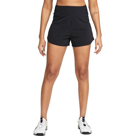 Nike - Bliss Dri-Fit HR 3in BR Short - Women's - Black/Reflective Silver