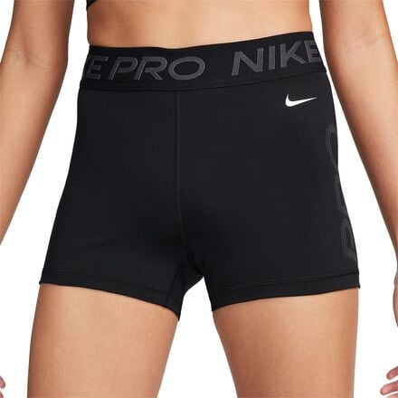 Nike - Pro Mid-Rise Graphic 3in Shorts - Women's