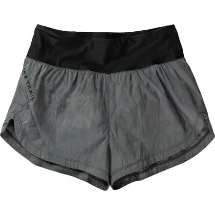 Nike - Trail Repel Mid-Rise Brief-Lined 3in Running Short - Women's - Black/Black