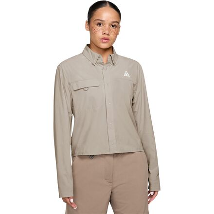 Button-Up Long-Sleeve Top - Women's