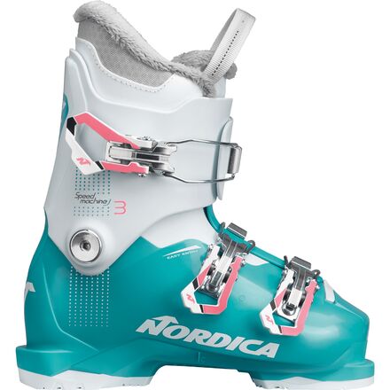 Nordica - Speedmachine J3 Ski Boot - 2023 - Girls' - Light Blue/White/Pink