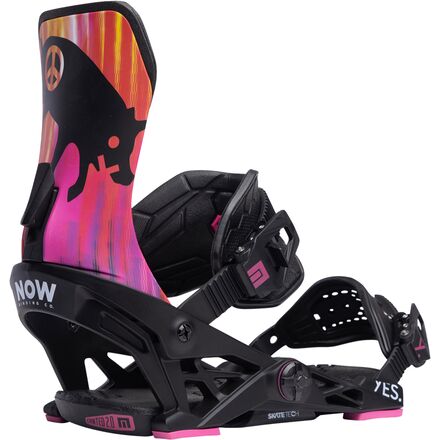 Now - Select Pro x YES. Snowboard Binding - 2024 - Black/Pink