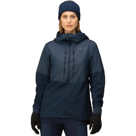 Norrona - Lyngen Aero80 Insulated Zip Hooded Jacket - Women's - Indigo Night