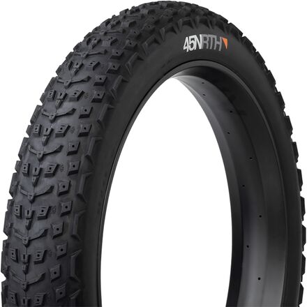45NRTH - Dillinger 5 Studded Fatbike Tubeless Tire - 27.5in - Black, 120tpi, 258 Concave Carbide Studs