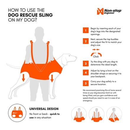 Non-stop Dogwear - Dog Rescue Sling