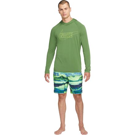 Nike Swim - Outline Logo Long-Sleeve Hooded Hydroguard - Men's