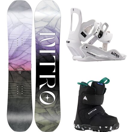 Spirit w/ Mini Grom + Charger Micro Snowboard Package