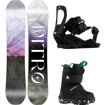 Spirit w/ Mini Grom + Charger Micro Snowboard Package