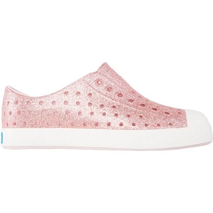 Native Shoes - Jefferson Bling Shoe - Toddlers' - Milk Pink Bling/Shell White