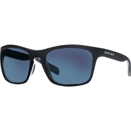 Native Eyewear - Penrose Polarized Sunglasses - Asphalt-Crystal-Crystal/Blue Reflex (Gray)