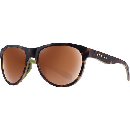 Native Eyewear - Acadia Polarized Sunglasses - Matte Dark Tort-Brown