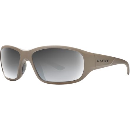 Native Eyewear - Throttle AF Polarized Sunglasses - Desert Tan/Silver Reflex