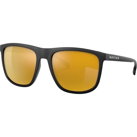 Native Eyewear - Mesa Polarized Sunglasses - Matte Black/Bronze Reflex
