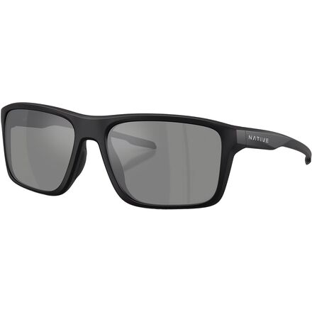 Native Eyewear - Tavern Polarized Sunglasses - Matte Black/Silver Reflex Polarized