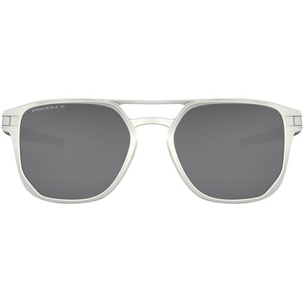 Oakley - Latch Alpha Prizm Polarized Sunglasses - Matte Silver/Prizm Black Polarized