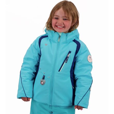 Obermeyer Kids Cara Mia Jacket - Reversible Winter Coat With Detachable Faux Fur Hood | Toddler & Kids Waterproof Jacket
