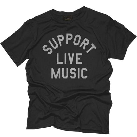 Original Retro Brand - Support Live Music T-Shirt - Women's - Vintage Black