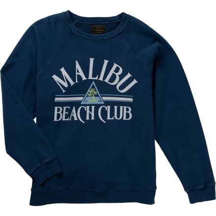 Original Retro Brand - Malibu Beach Club Crewneck Sweatshirt - Women's - Vintage Navy