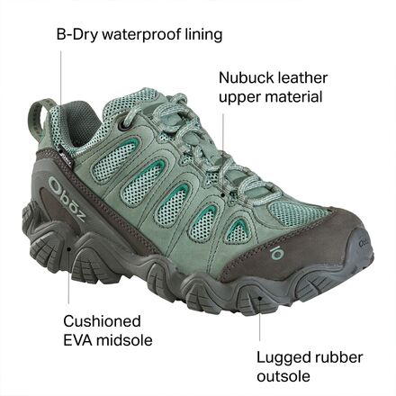 Oboz - Sawtooth II Low B-Dry Wide Hiking Boot - Women's