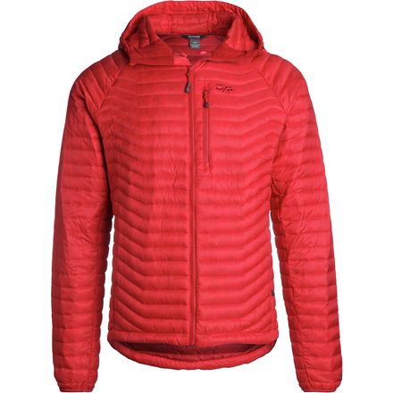 outdoor research verismo hooded down jacket - mens