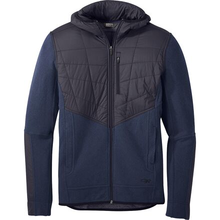 Outdoor Research - Cyprus Full Zip Hoody - Men's - Naval Blue Heather