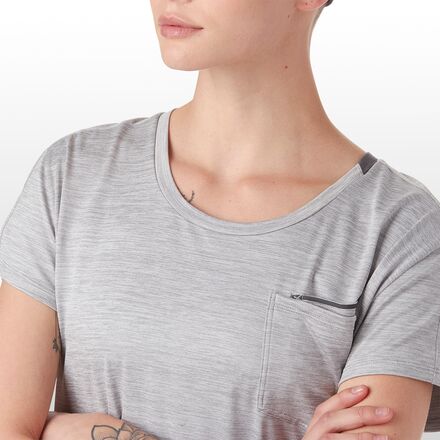 Outdoor Research - Chain Reaction Short-Sleeve T-Shirt - Women's - Light Pewter Heather