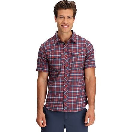 Outdoor Research - Wanderer Short-Sleeve Shirt - Men's - Cranberry Plaid