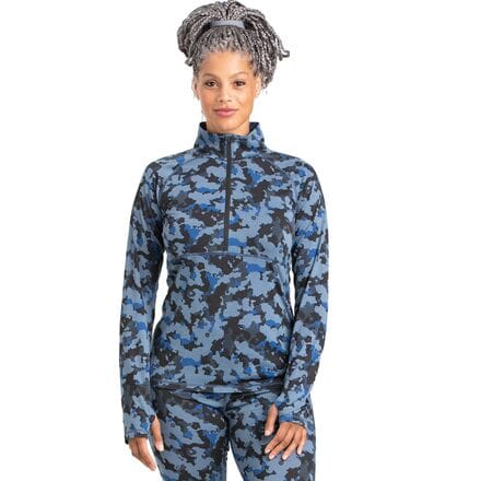 Outdoor Research - Alpine Onset Half-Zip Top - Women's - Naval Blue Camo