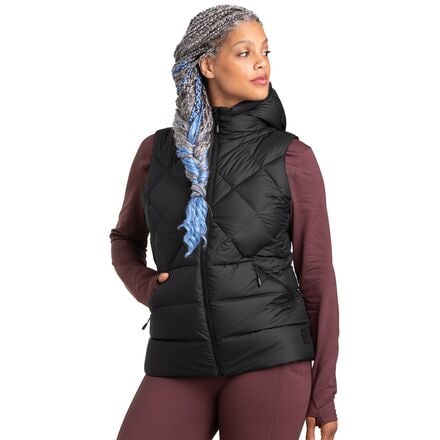 Outdoor Research - Coldfront Hooded Down Vest - Women's - Black
