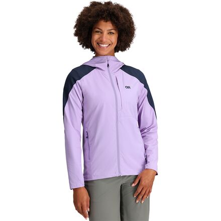 Outdoor Research - Ferrosi Hooded Jacket - Women's - Lavender/Naval Blue
