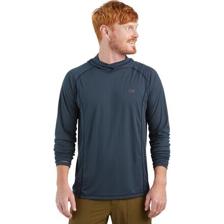 Outdoor Research - Echo Hooded Long-Sleeve Shirt - Men's - Naval Blue