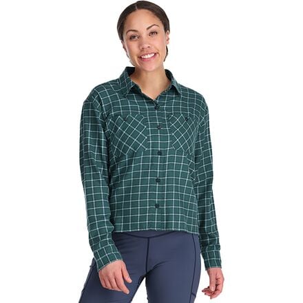 Outdoor Research - Feedback Lightweight Flannel Shirt - Women's - Deep Lake Plaid