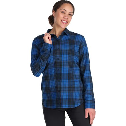 Outdoor Research - Kulshan Flannel Shirt - Women's - Classic Blue Plaid