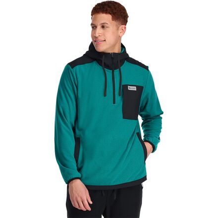 Outdoor Research - Trail Mix Pullover Hoodie - Men's - Deep Lake/Black