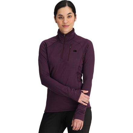 Vigor Grid Fleece Quarter-Zip Jacket - Women's