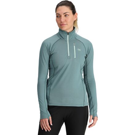 Vigor Grid Fleece Quarter-Zip Jacket - Women's